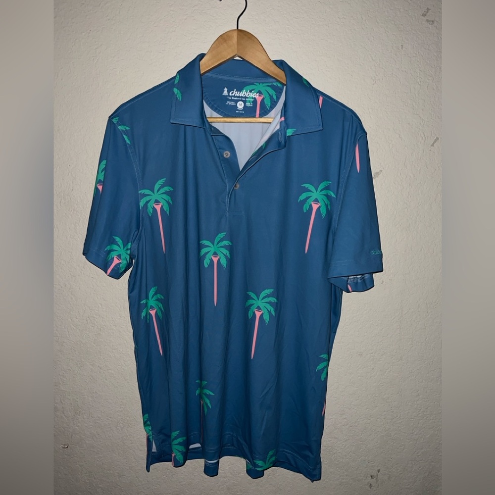 Chubbies The Palmtee Polo Size M.